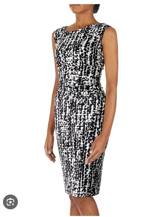 NWT Nine West Black and White Women's Dress ~8 - Picture 1 of 6